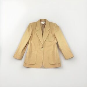 Liz Claiborne Collection Cream Wool Blend Blazer Women's Size 8